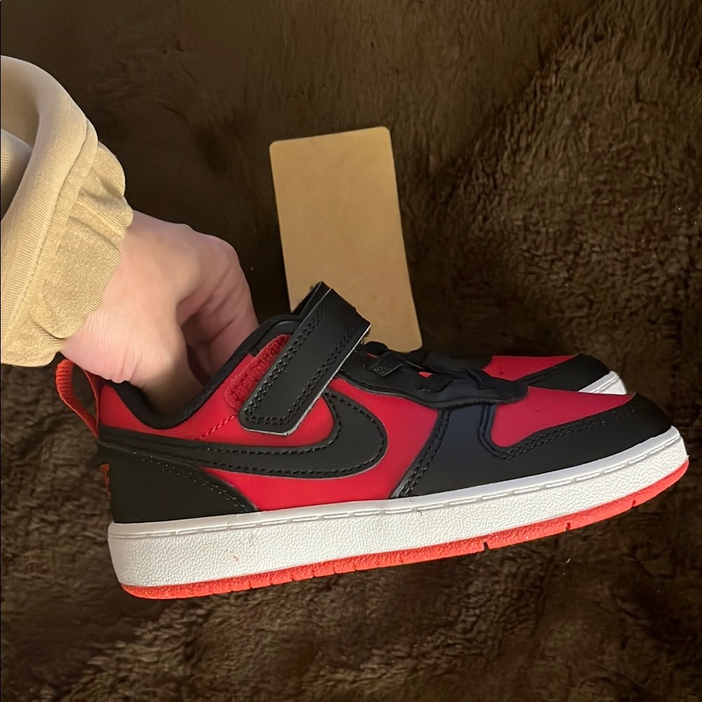 Nike Kids Red and Black Shoes